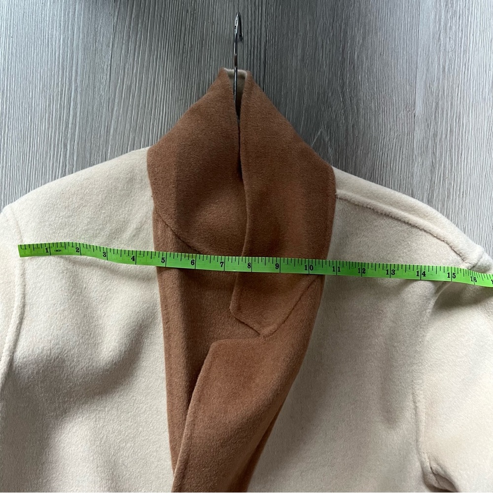 NWT Edited Pieces XS Petite fit Reversible Wool Camel Cream Coat - Picture 9 of 9